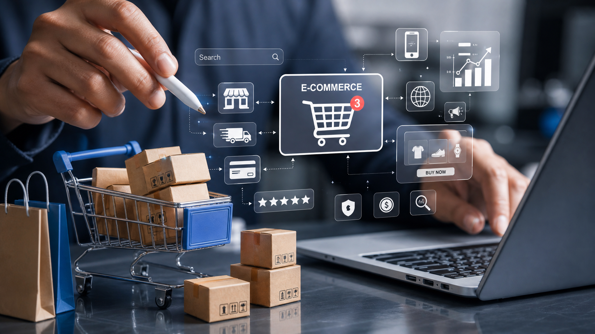 Step-by-step ecommerce marketing strategy framework 2026 — audience definition, channel selection, video content production, paid ad testing, retention automation, and scaling winners